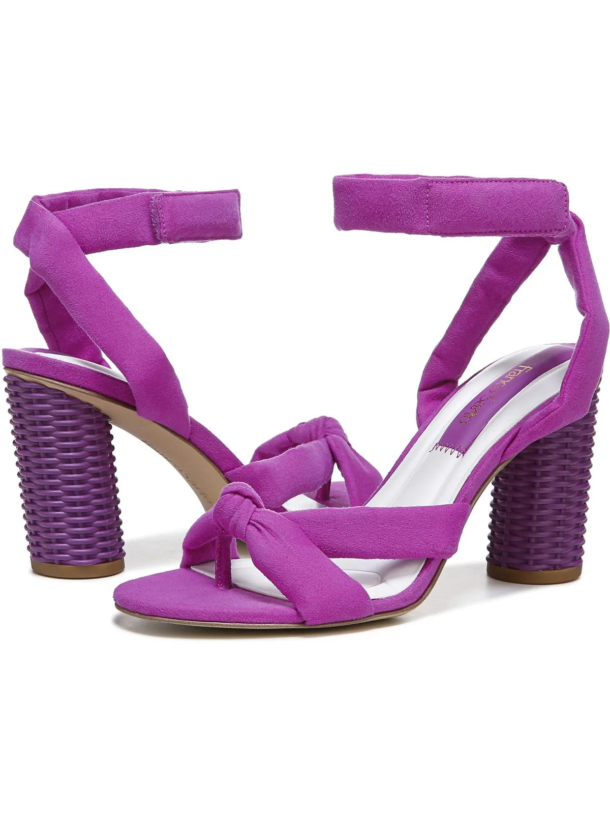 Oma Womens Open Toe Ankle Strap Heels
