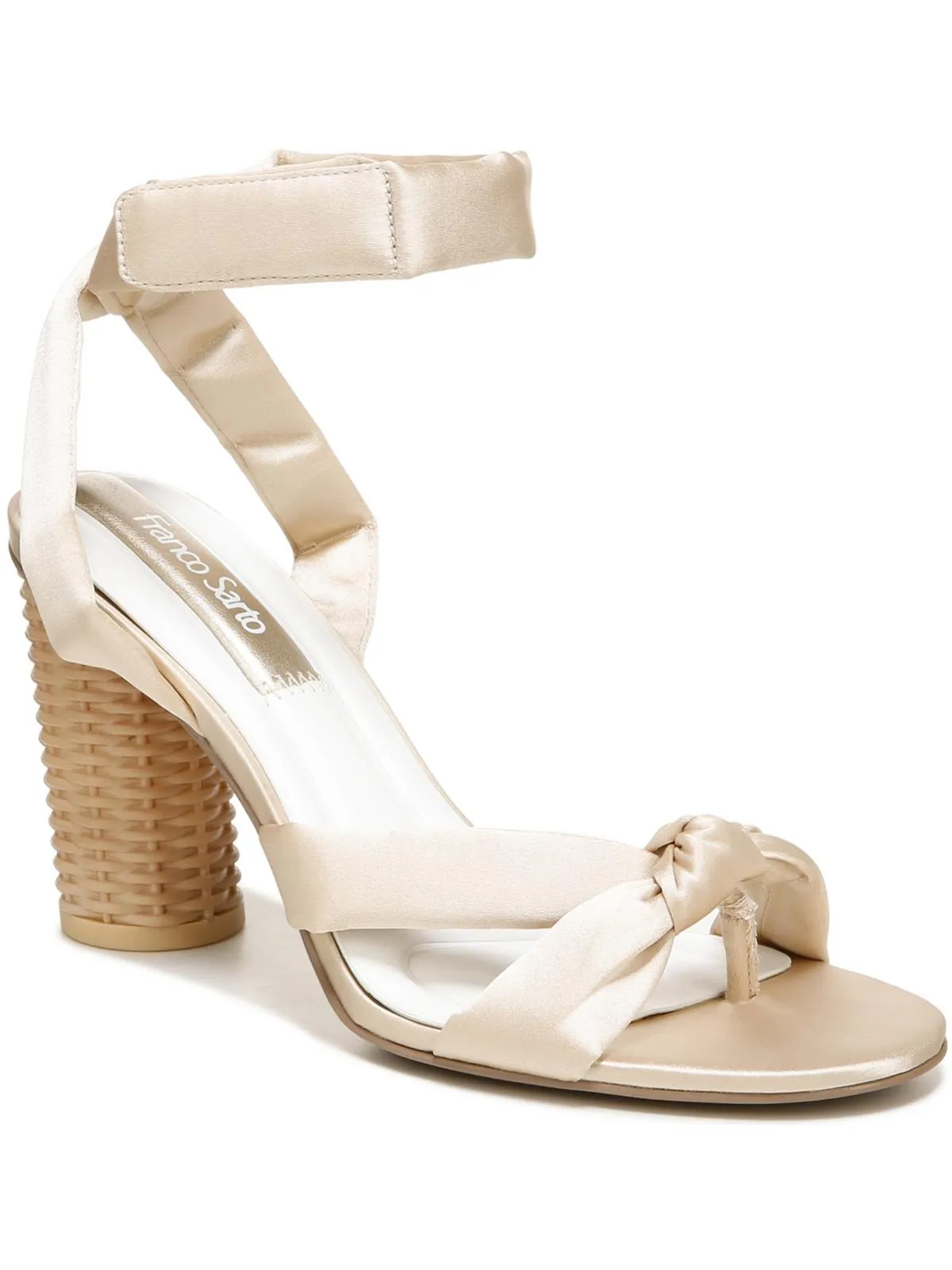 Oma Womens Open Toe Ankle Strap Heels