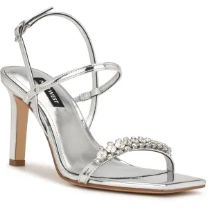 OREECE Womens Rhinestone Man Made Ankle Strap