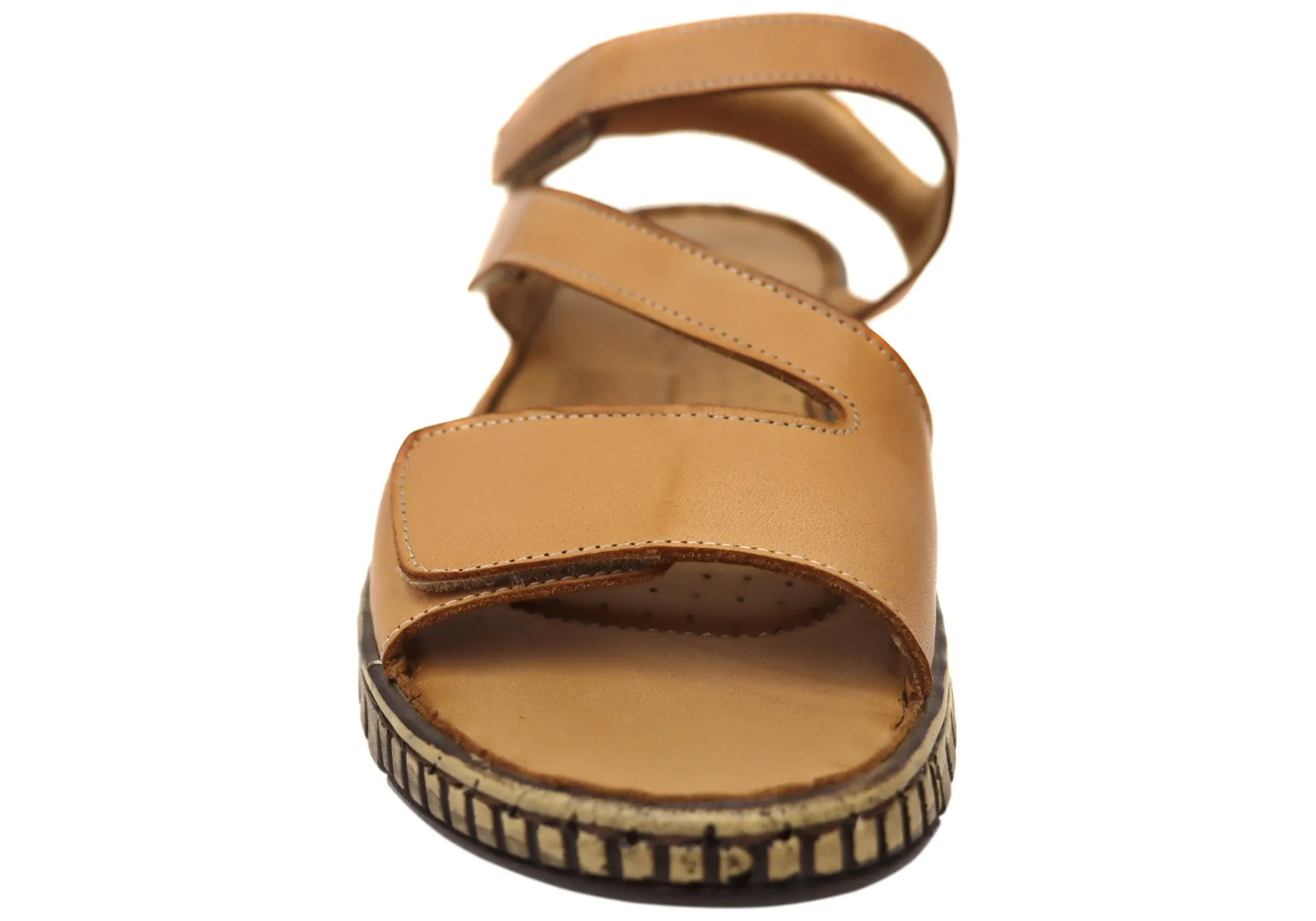 Orizonte Brookdale Womens Comfort European Leather Adjustable Sandals Orizonte Shoes