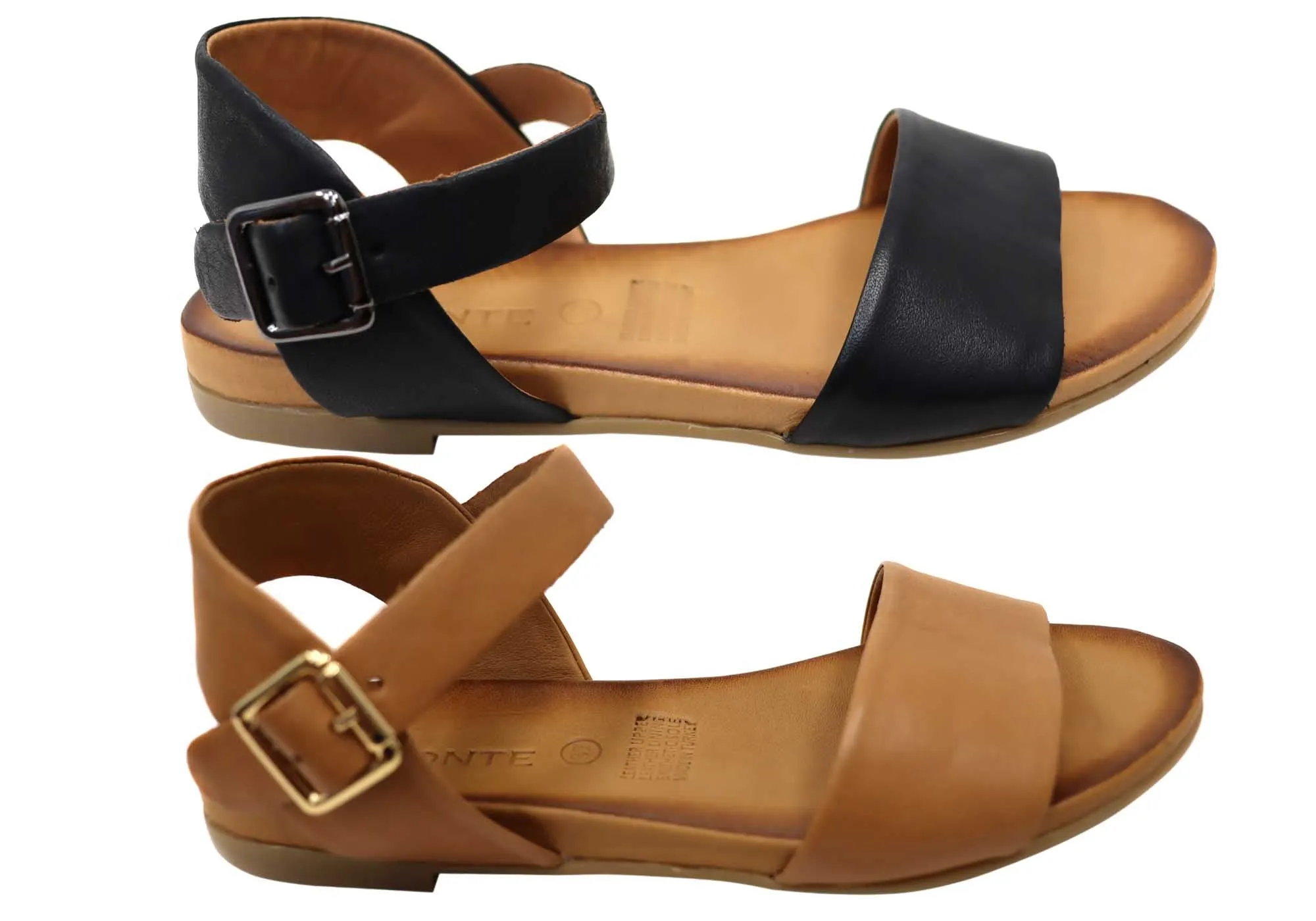 Orizonte Eclipse Womens Comfortable European Leather Sandals Orizonte Shoes