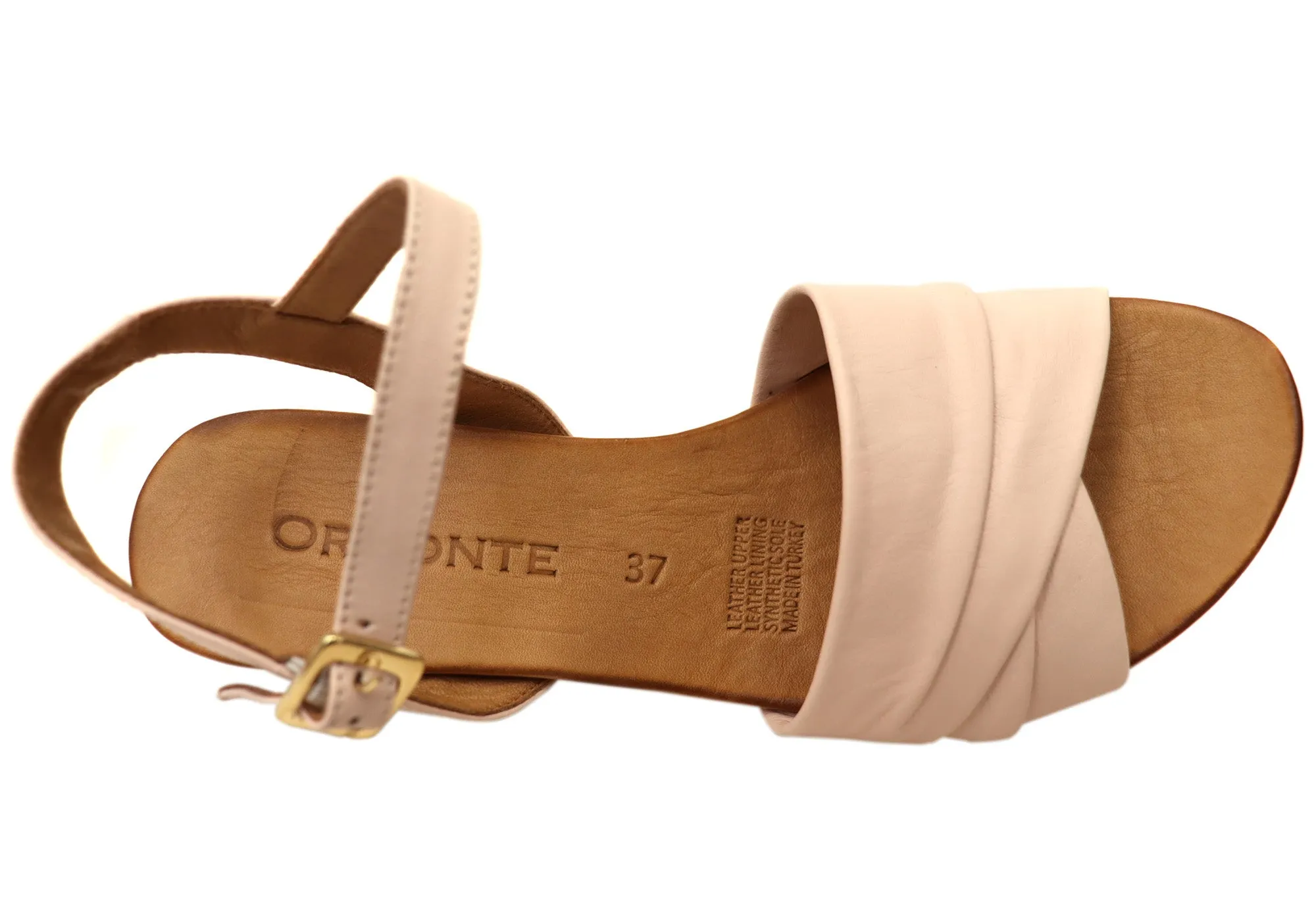 Orizonte Moonlight Womens European Leather Wedge Sandals Orizonte Shoes