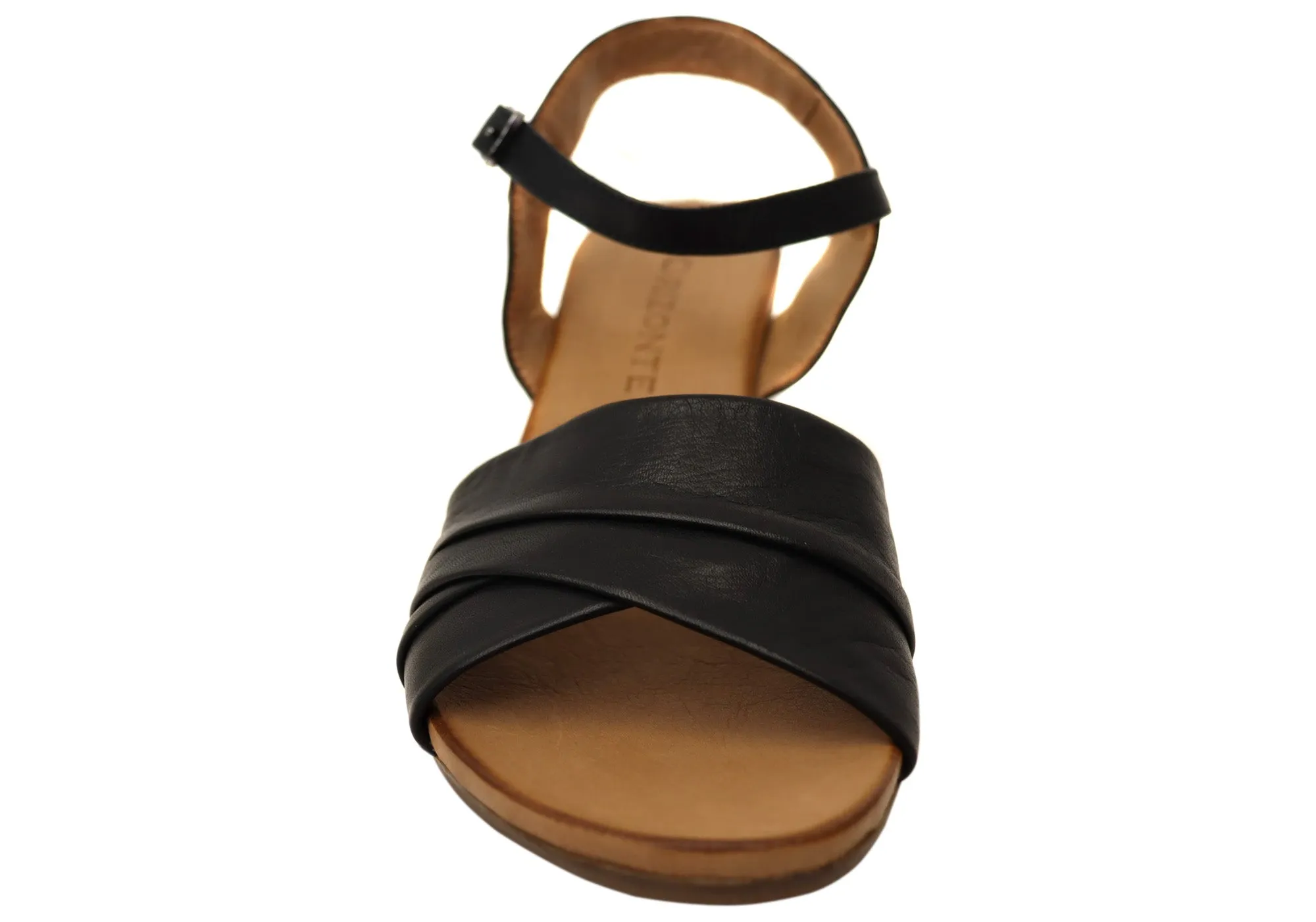 Orizonte Moonlight Womens European Leather Wedge Sandals Orizonte Shoes