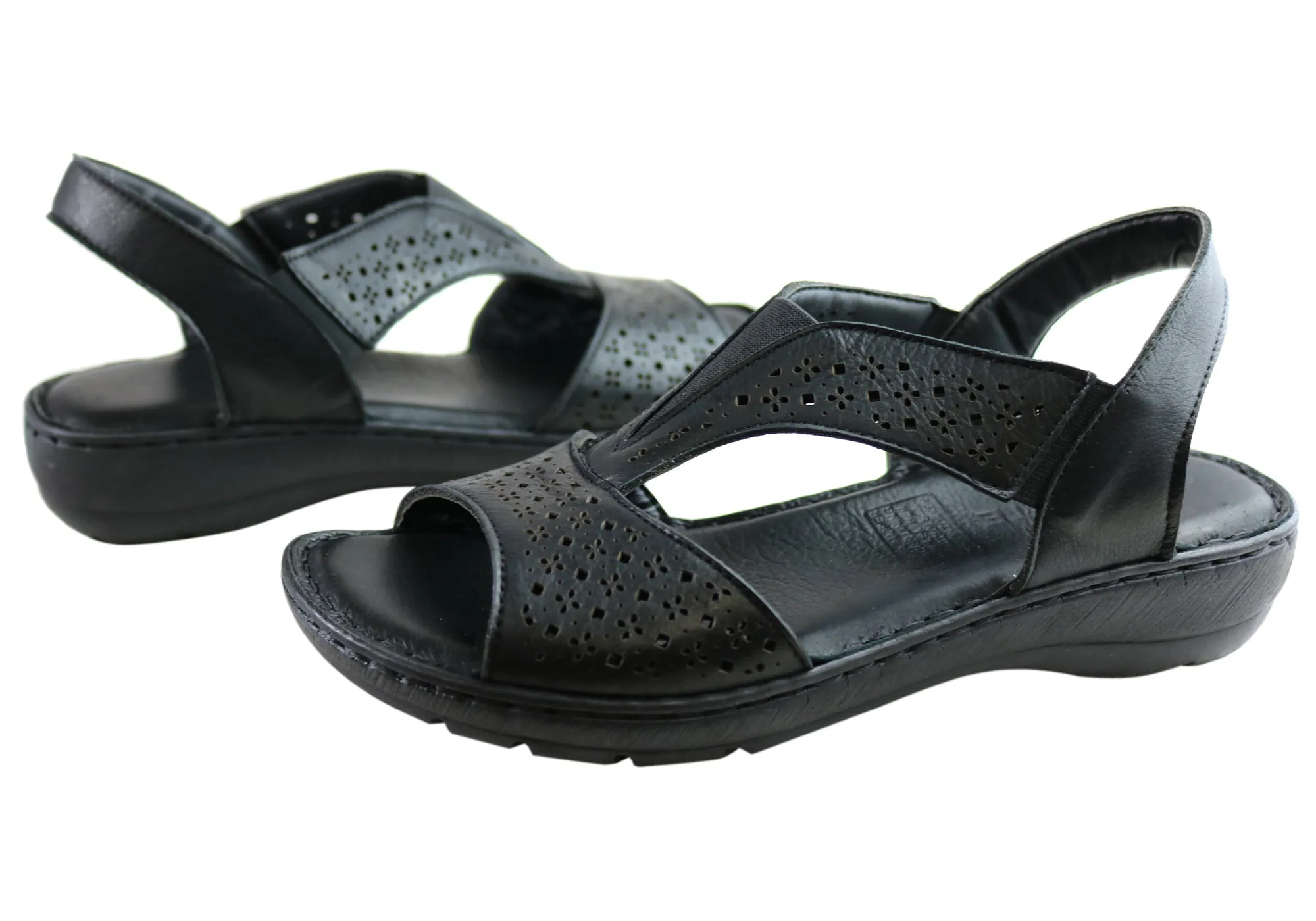 Orizonte Thera Womens European Comfortable Leather Sandals Orizonte Shoes