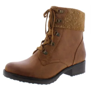 Orley Womens Faux Leather Booties Ankle Boots