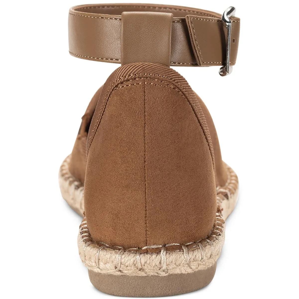 Paminna Womens Faux Suede Toe Cap Ankle Strap