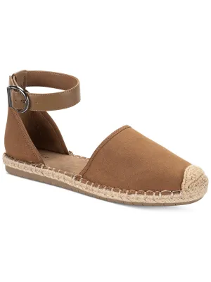 Paminna Womens Faux Suede Toe Cap Ankle Strap