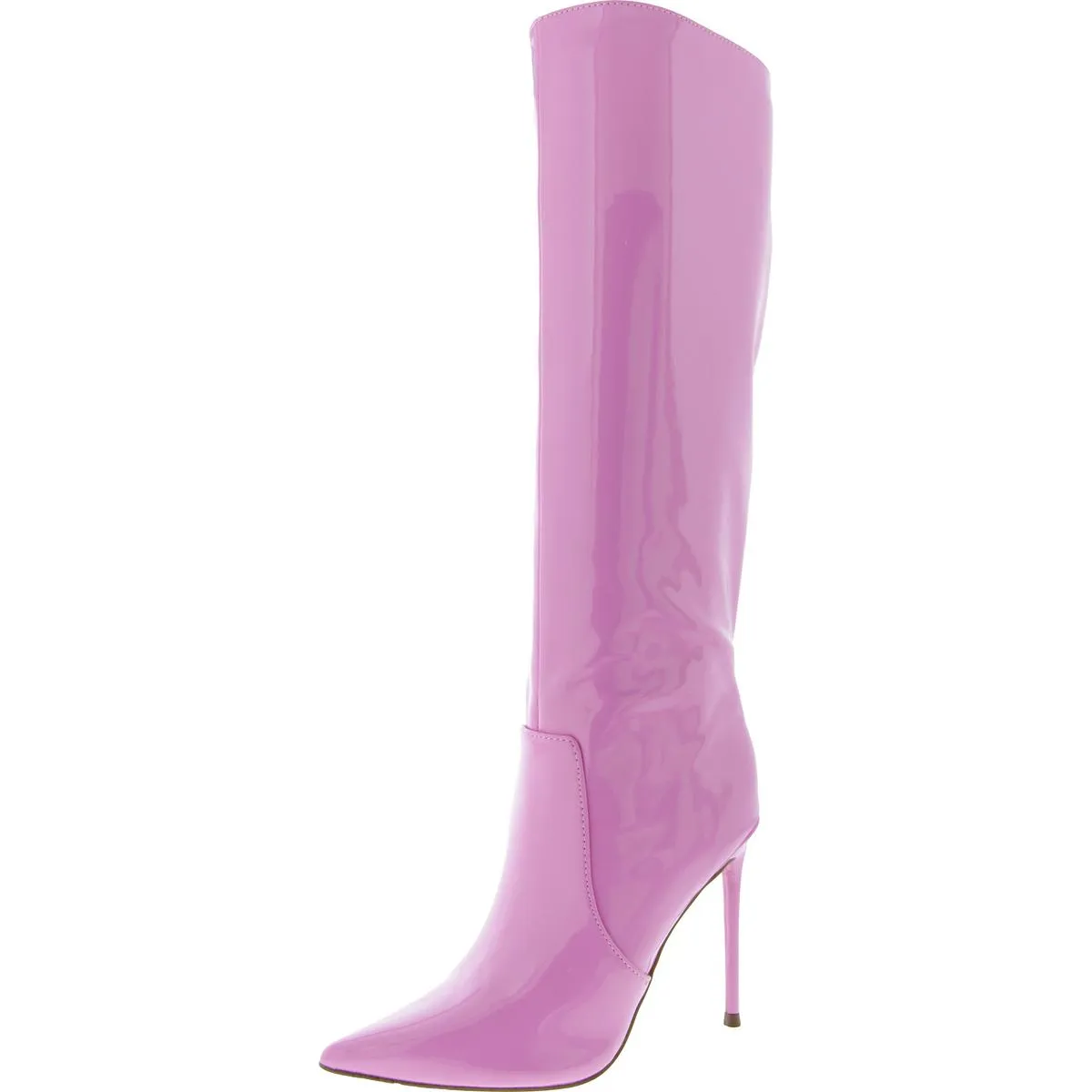 Panther Womens Patent Solid Knee-High Boots