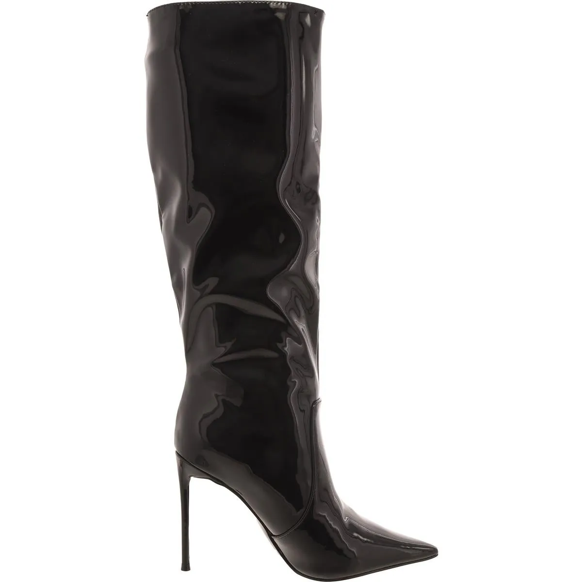 Panther Womens Patent Solid Knee-High Boots