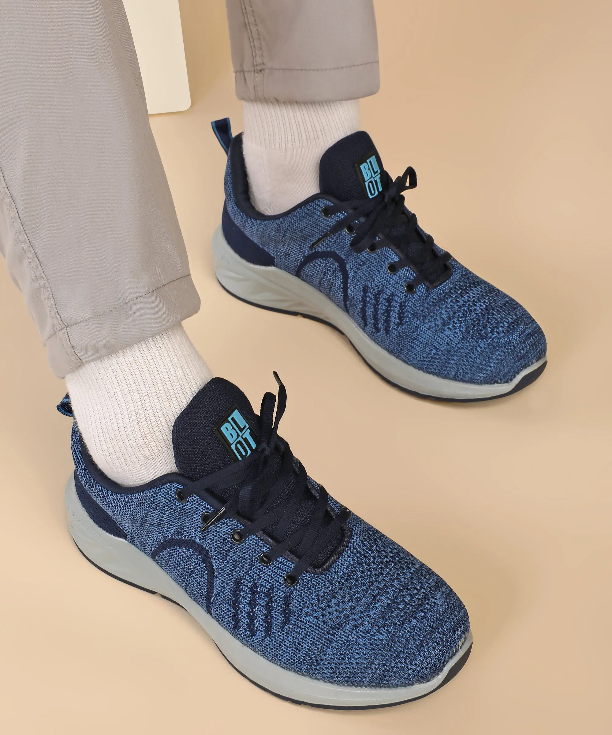 Paragon PUK3502GS Men Sports Shoes Walking Running Training Cricket Gym Shoes | Athletic | Comfortable Cushioned Sole | Daily Outdoor Use Black