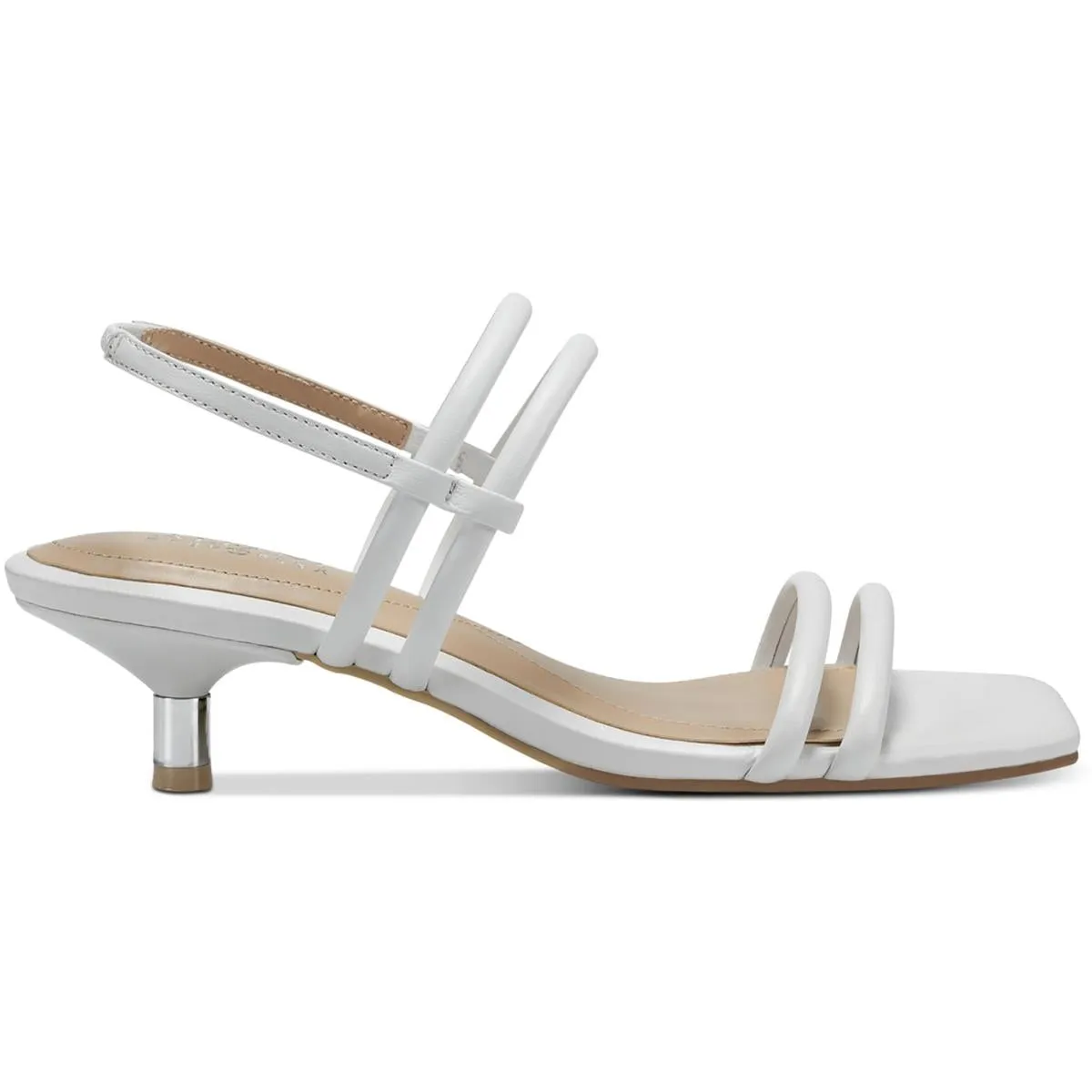 Paulina Womens Open-Toed Ankle Strap Kitten Heels