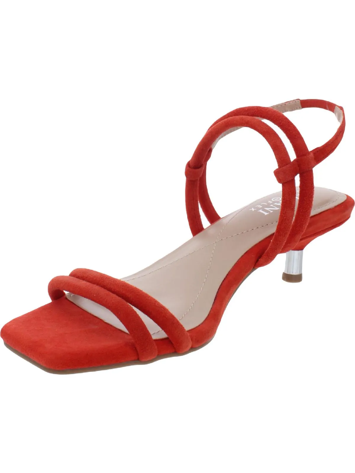 Paulina Womens Open-Toed Ankle Strap Kitten Heels