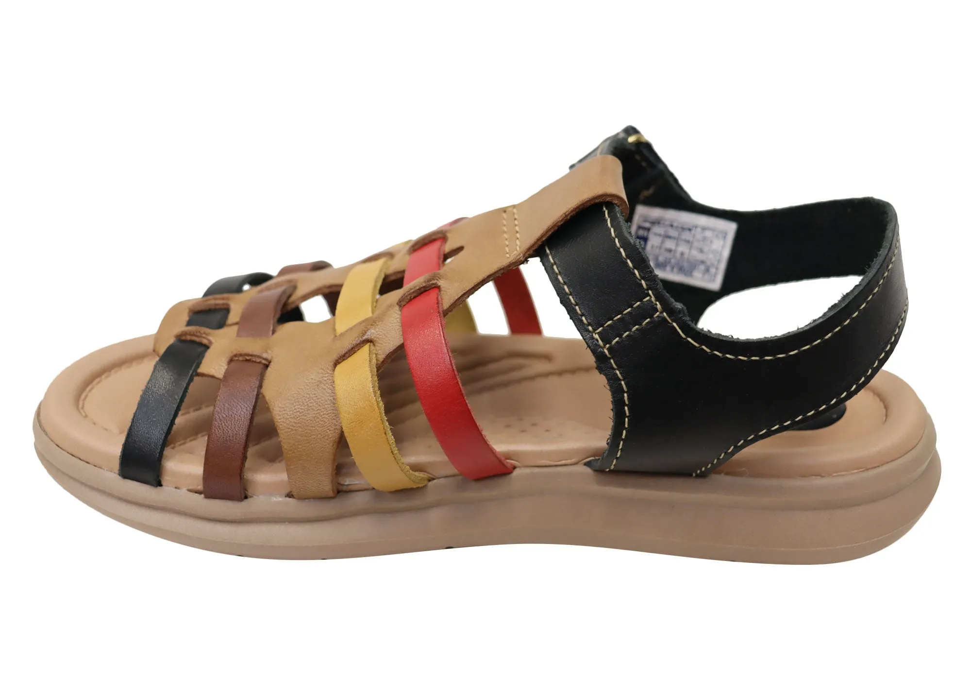 Pegada Eisha Womens Comfortable Leather Sandals Made In Brazil Pegada Shoes