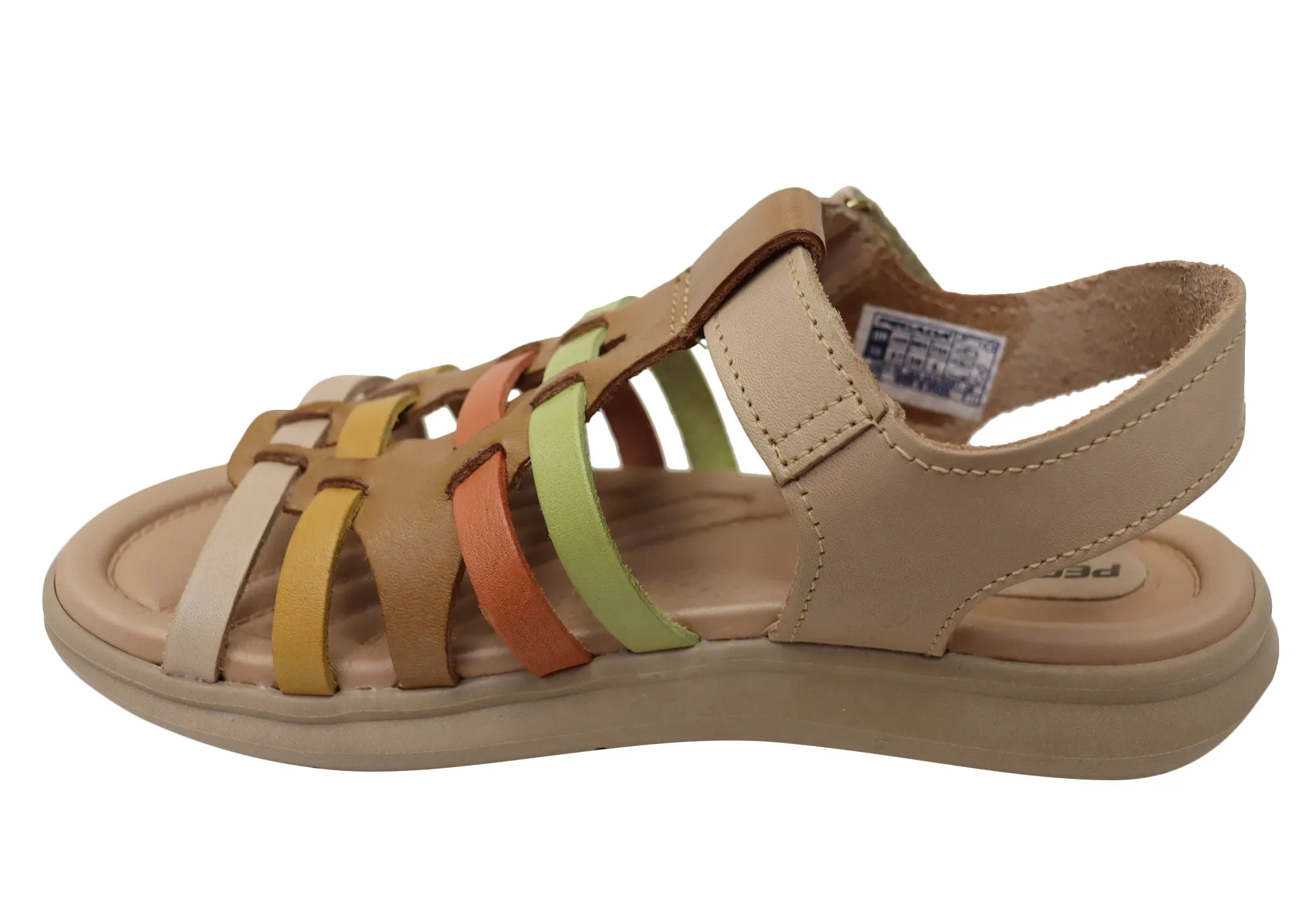 Pegada Eisha Womens Comfortable Leather Sandals Made In Brazil Pegada Shoes