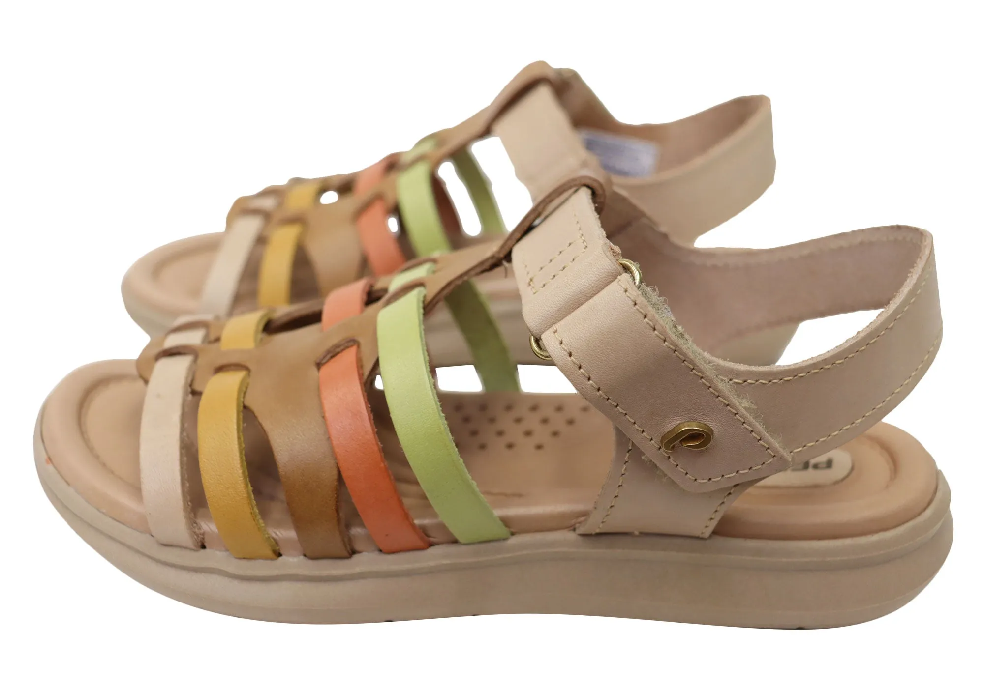 Pegada Eisha Womens Comfortable Leather Sandals Made In Brazil Pegada Shoes