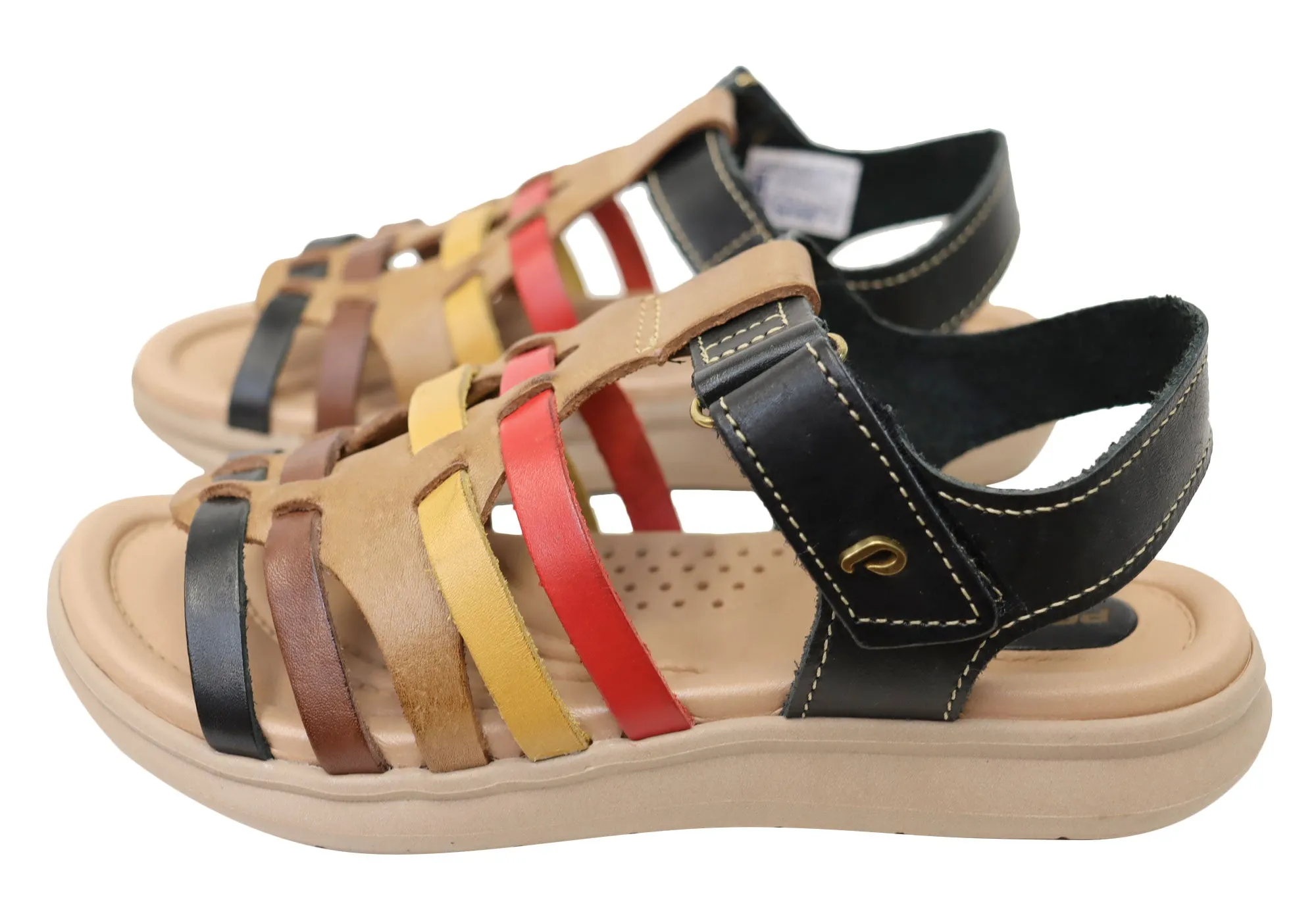 Pegada Eisha Womens Comfortable Leather Sandals Made In Brazil Pegada Shoes