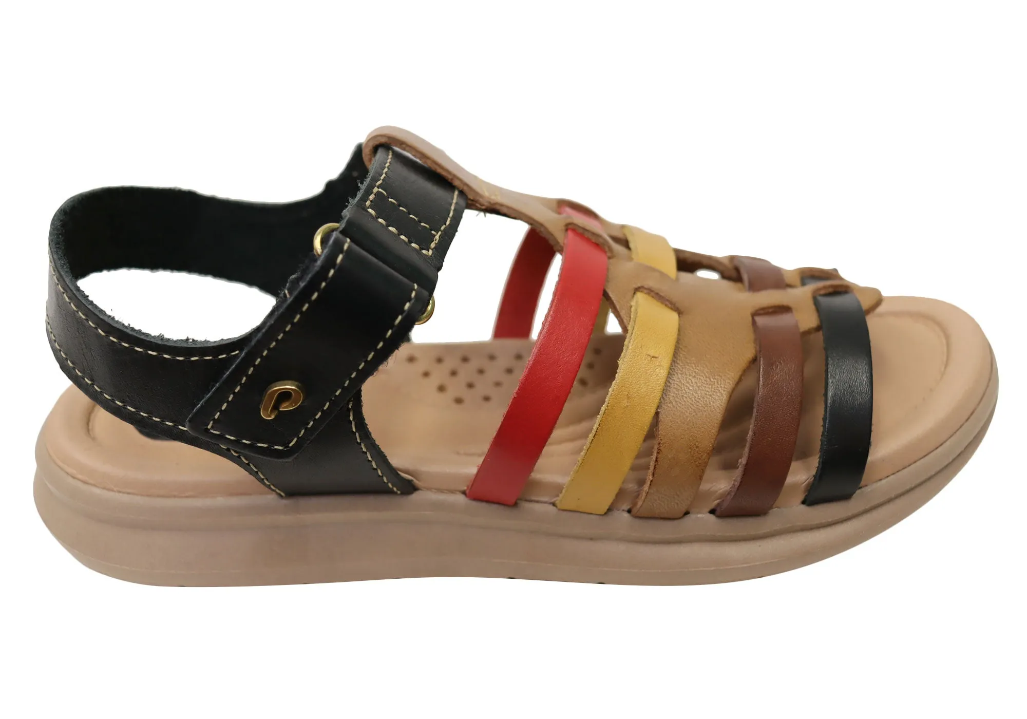 Pegada Eisha Womens Comfortable Leather Sandals Made In Brazil Pegada Shoes