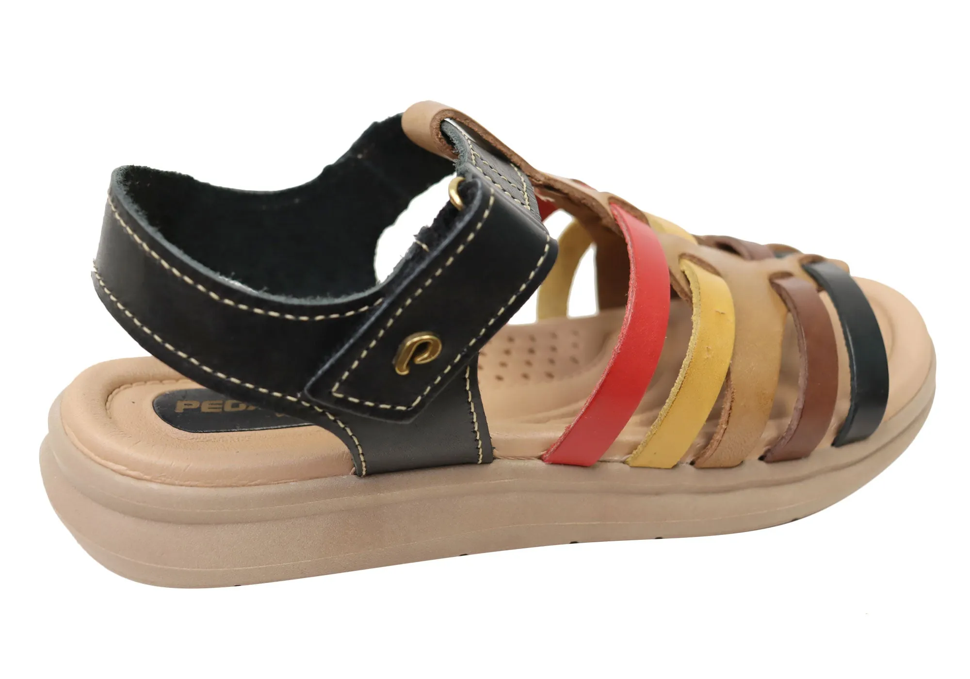 Pegada Eisha Womens Comfortable Leather Sandals Made In Brazil Pegada Shoes