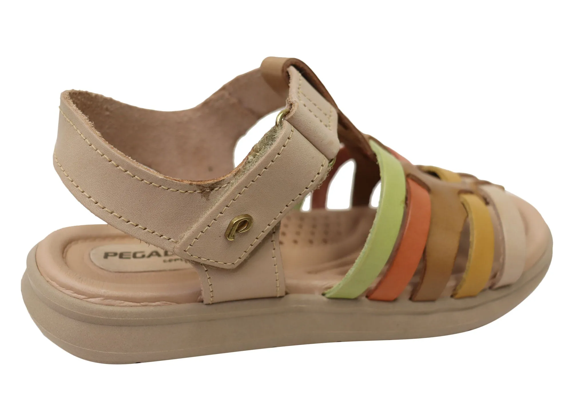 Pegada Eisha Womens Comfortable Leather Sandals Made In Brazil Pegada Shoes