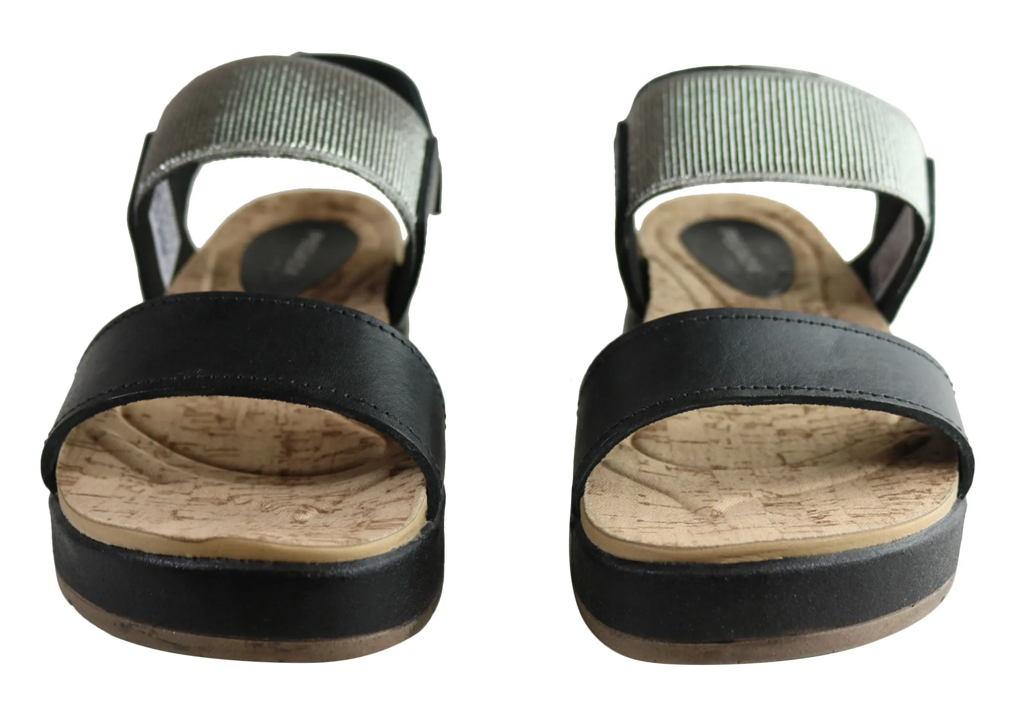 Pegada Rosie Womens Comfort Cushioned Leather Sandals Made In Brazil Pegada Shoes