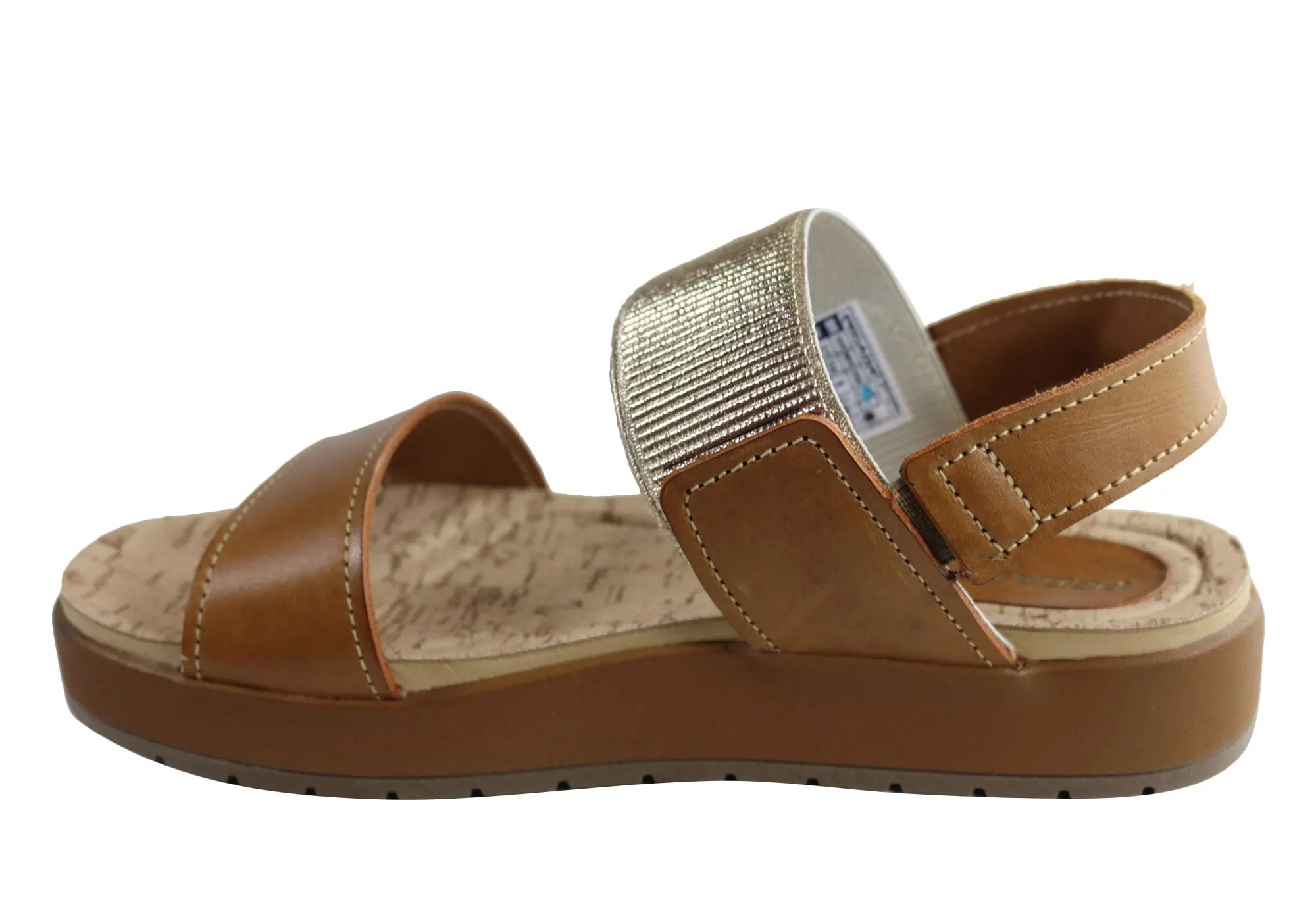 Pegada Rosie Womens Comfort Cushioned Leather Sandals Made In Brazil Pegada Shoes