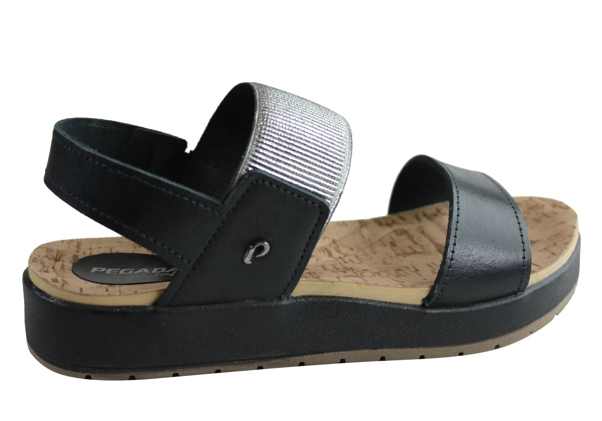 Pegada Rosie Womens Comfort Cushioned Leather Sandals Made In Brazil Pegada Shoes
