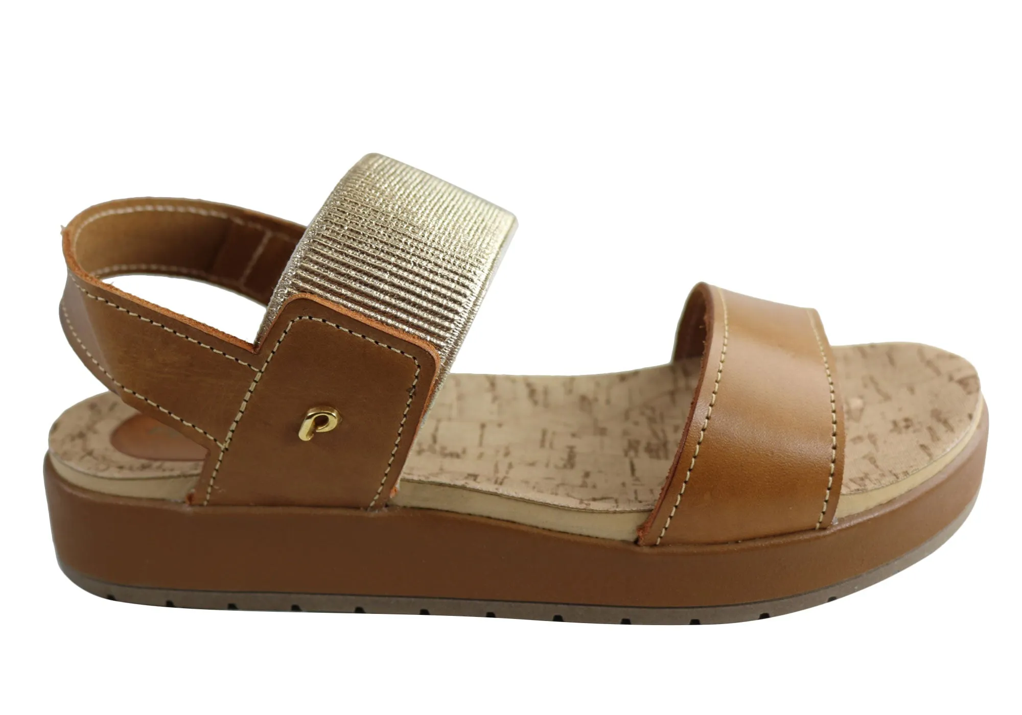 Pegada Rosie Womens Comfort Cushioned Leather Sandals Made In Brazil Pegada Shoes