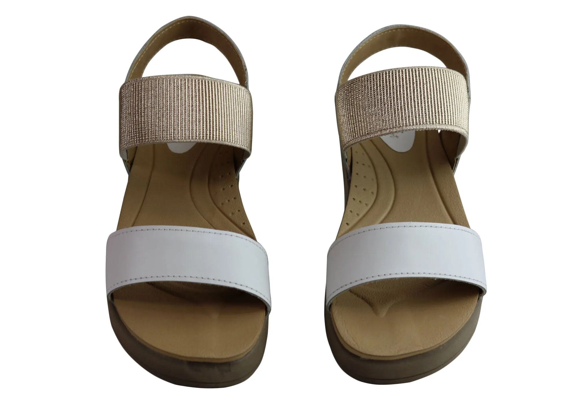 Pegada Rosie Womens Comfort Cushioned Leather Sandals Made In Brazil Pegada Shoes