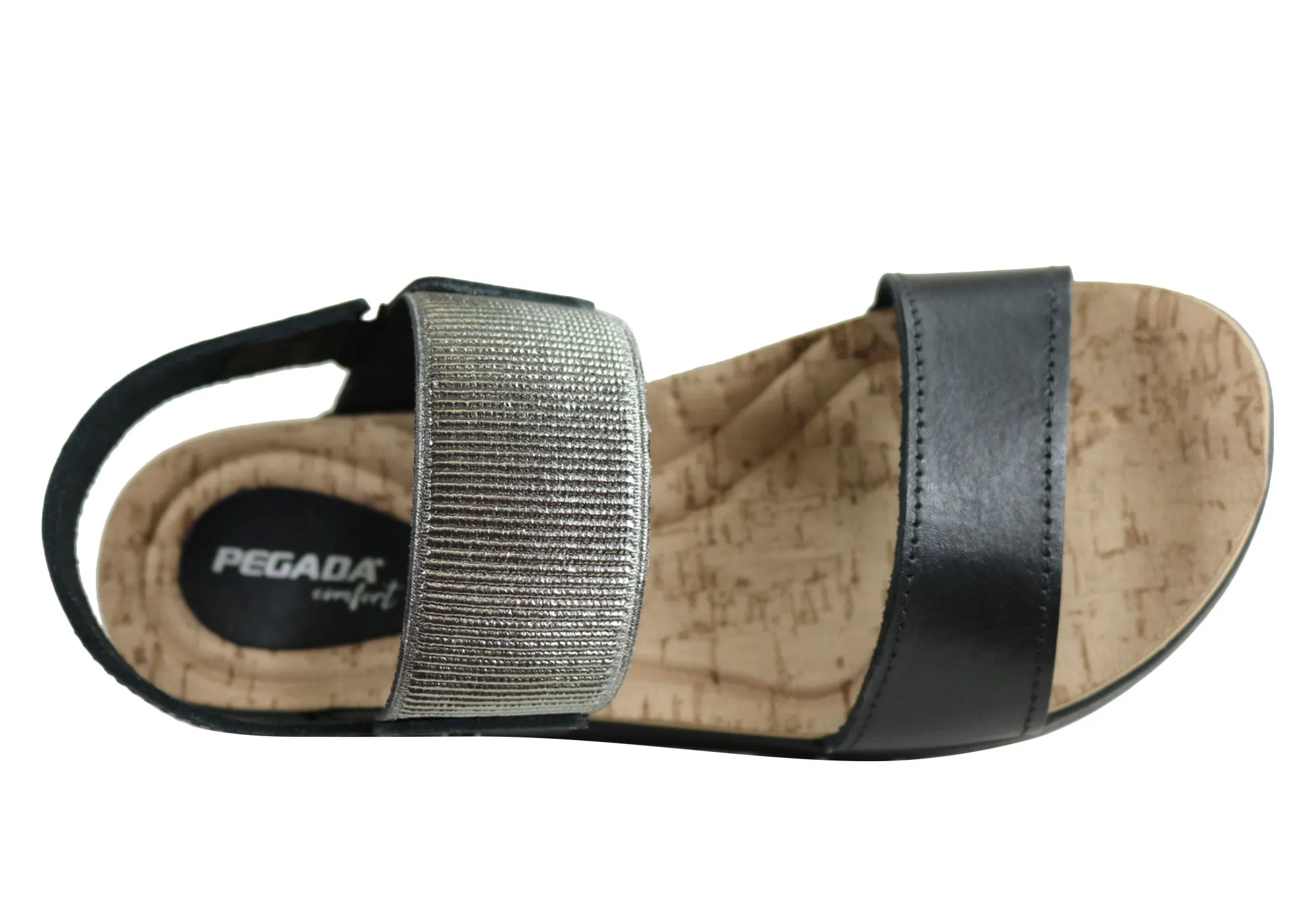 Pegada Rosie Womens Comfort Cushioned Leather Sandals Made In Brazil Pegada Shoes