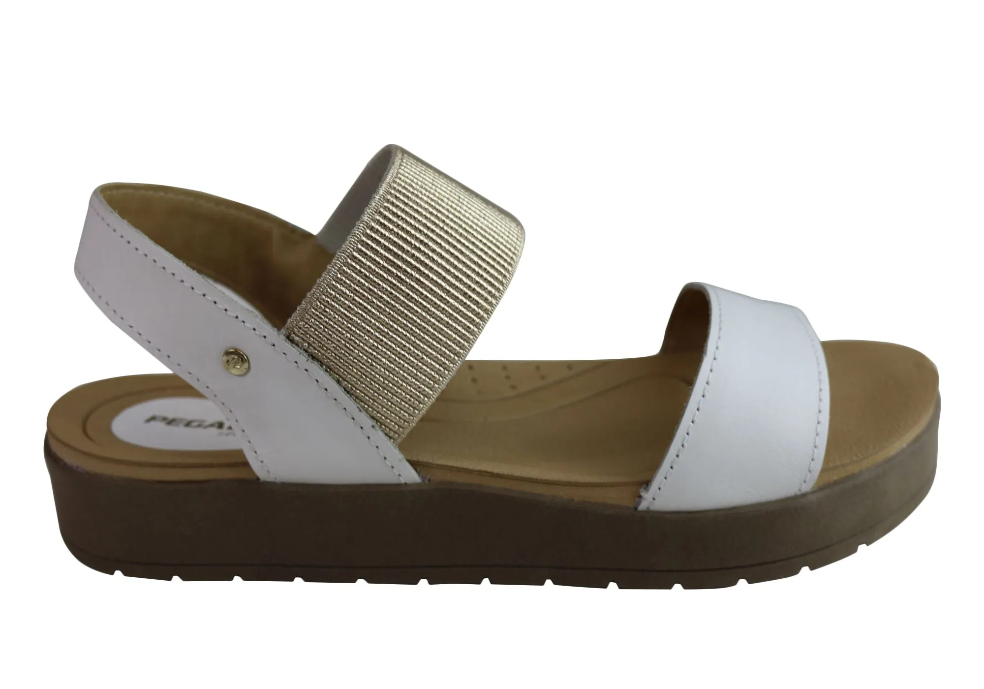 Pegada Rosie Womens Comfort Cushioned Leather Sandals Made In Brazil Pegada Shoes