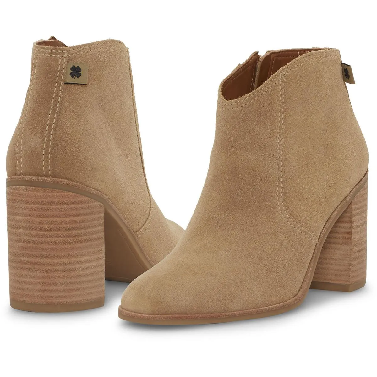 Pellyon Womens Suede Almond Toe Ankle Boots