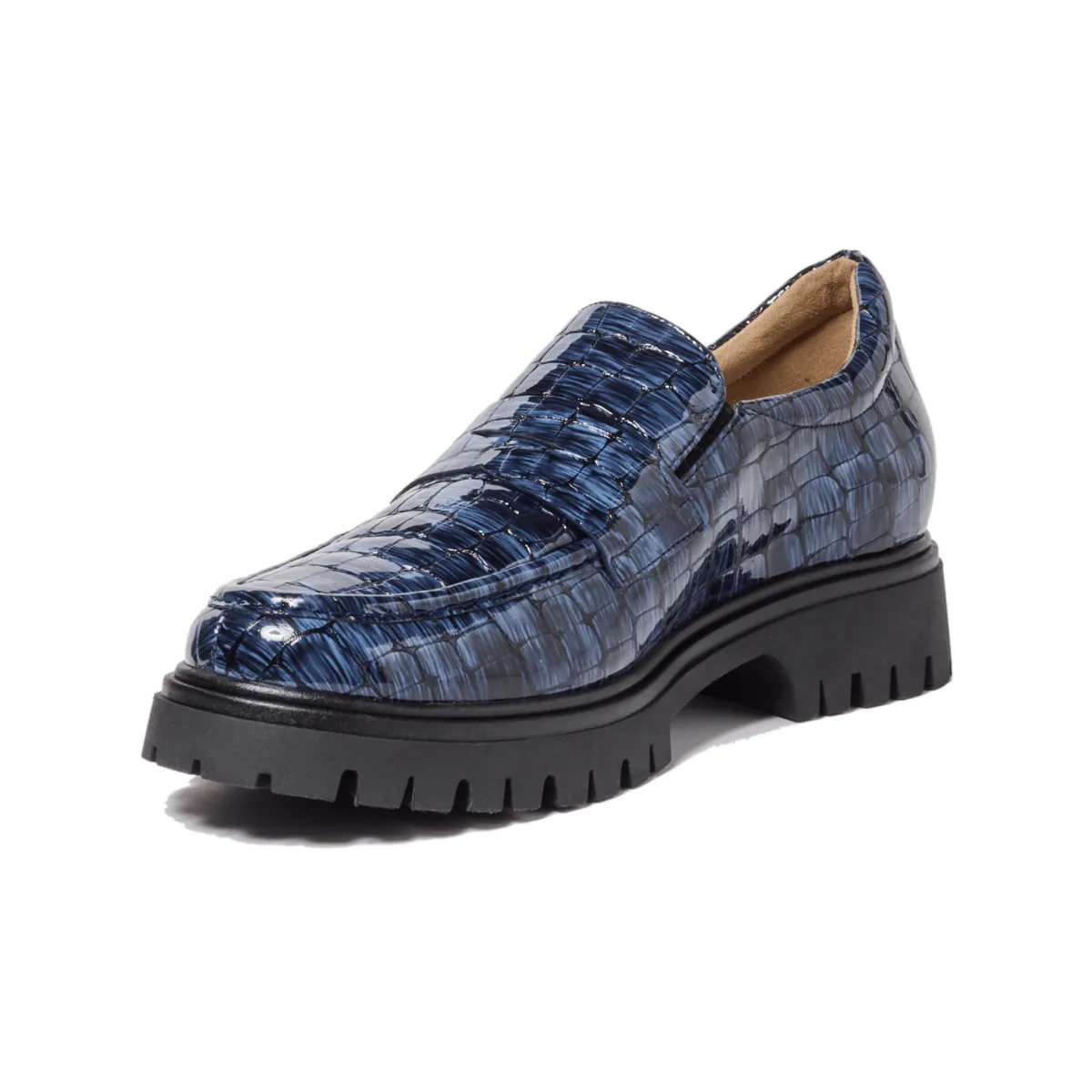Pie Santo Women's 235629 Marino Blue Patent