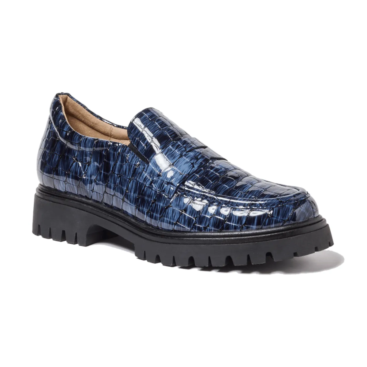 Pie Santo Women's 235629 Marino Blue Patent