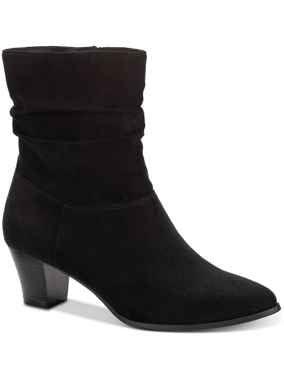Piviee Womens Faux Suede Zipper Ankle Boots