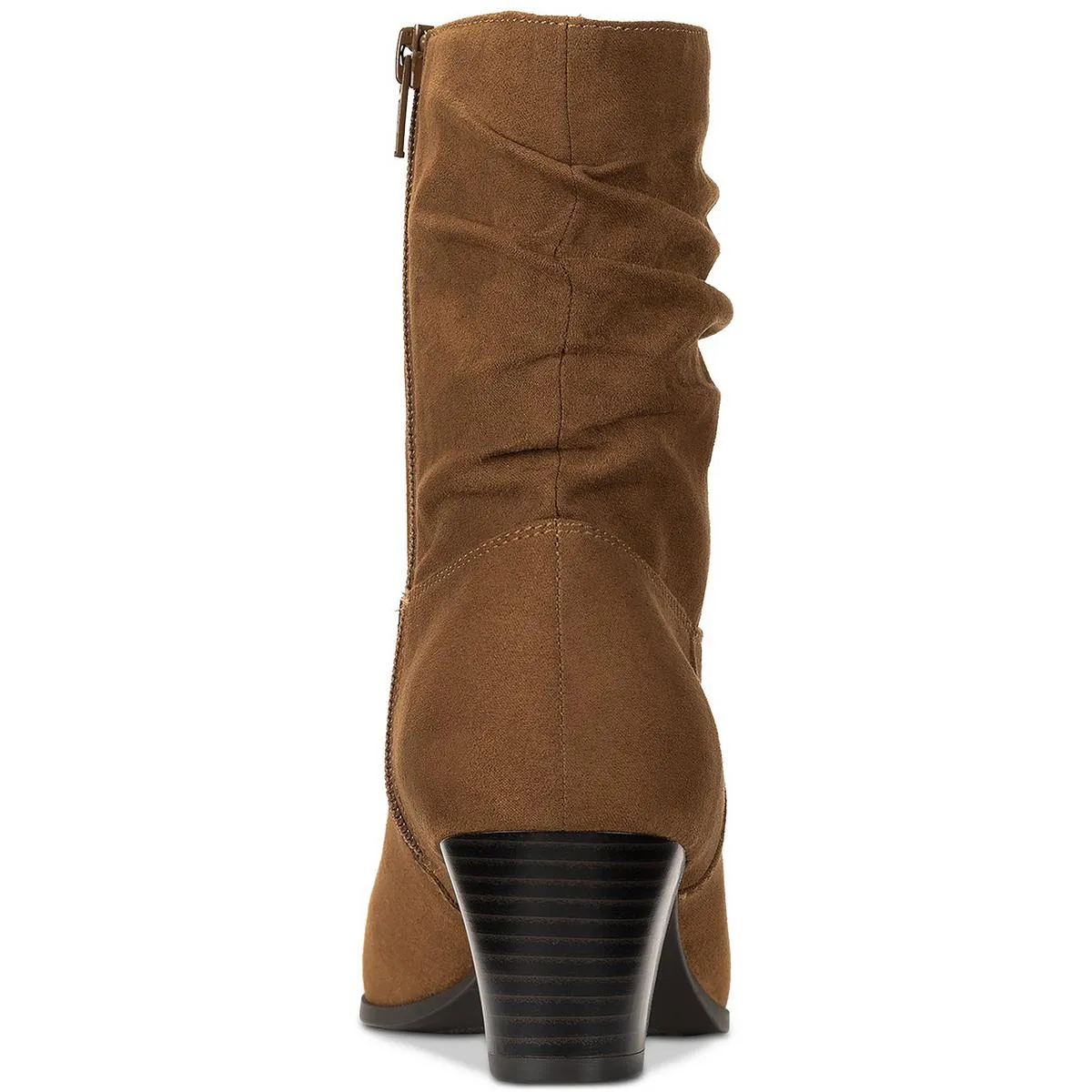 Piviee Womens Faux Suede Zipper Ankle Boots
