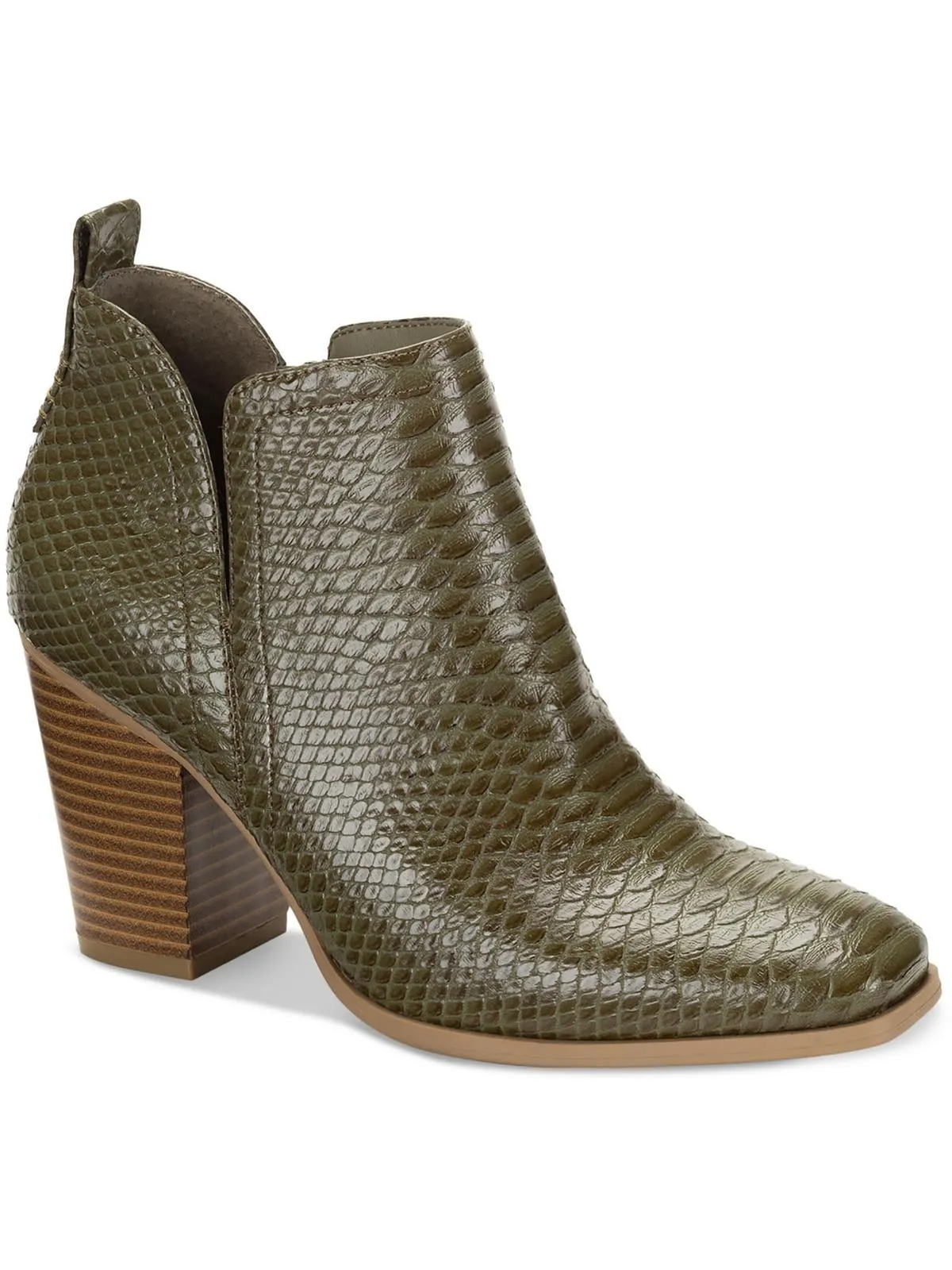 Pollyy Womens Faux Leather Ankle Booties