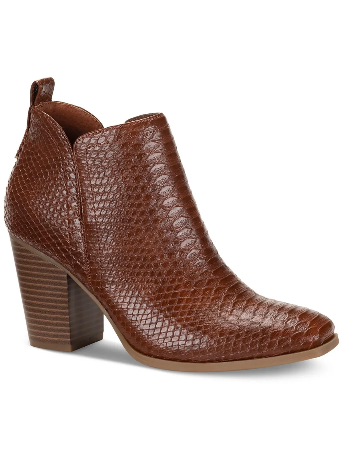 Pollyy Womens Faux Leather Ankle Booties
