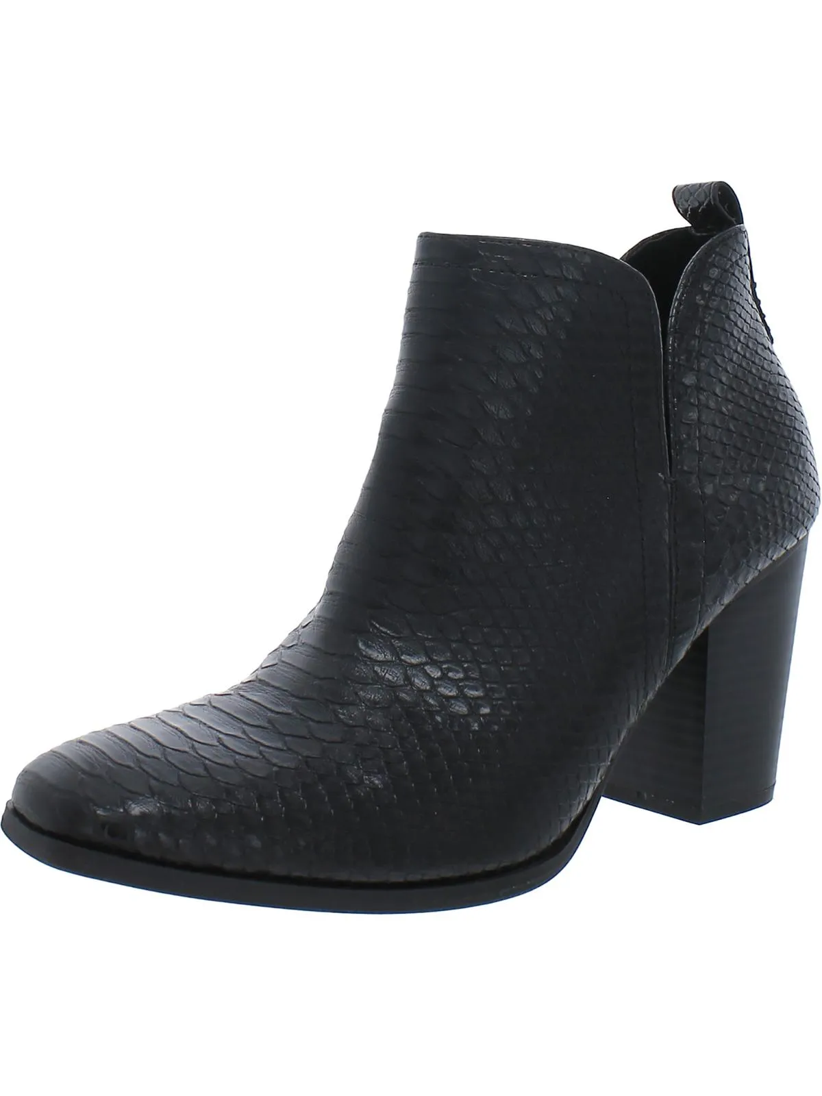 Pollyy Womens Faux Leather Ankle Booties