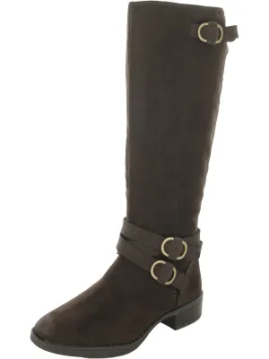 Prairie Womens Faux Suede Tall Knee-High Boots