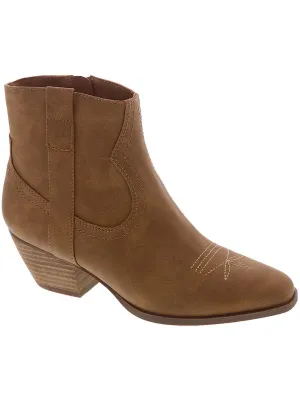 Pueblo Womens Faux Leather Cowboy, Western Boots