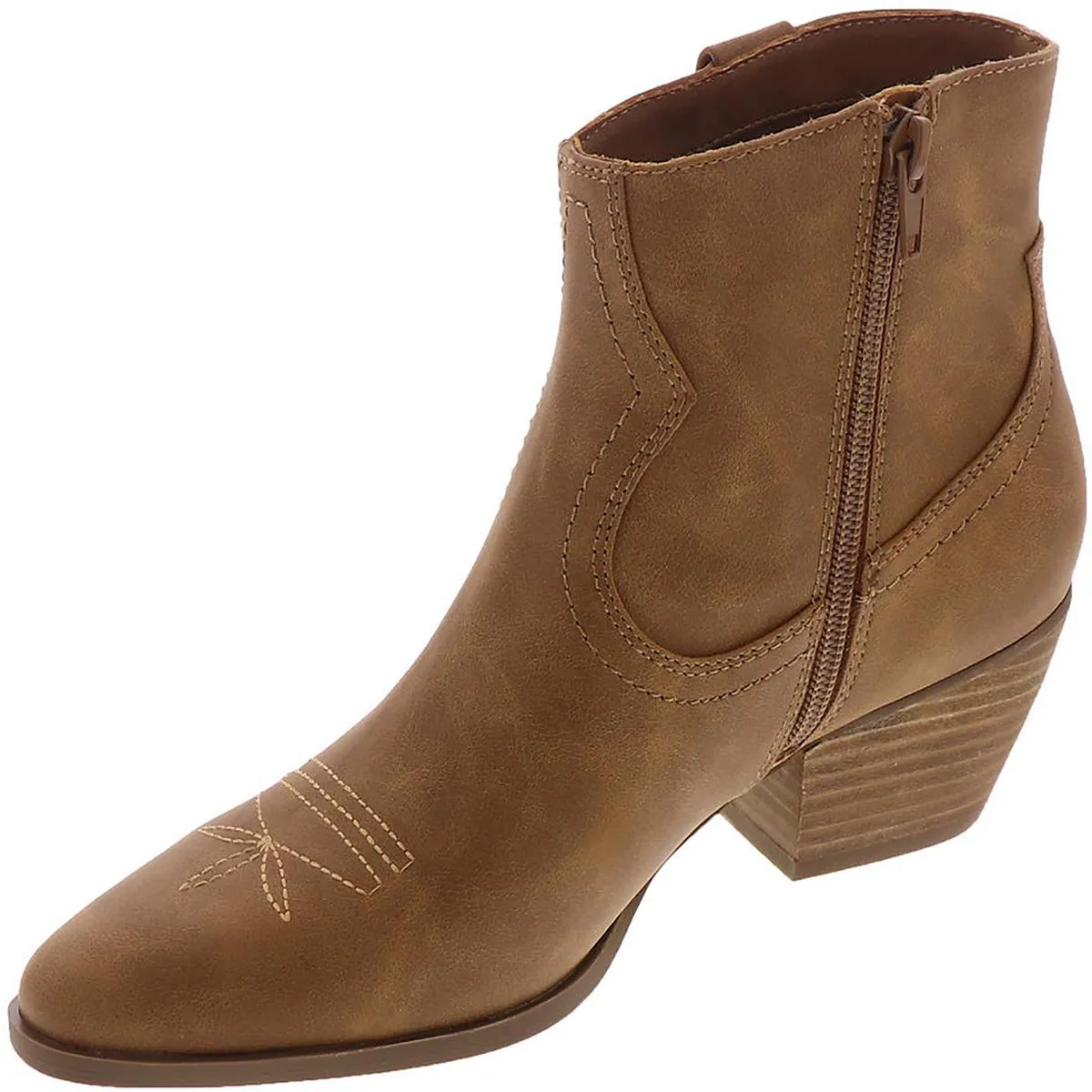 Pueblo Womens Faux Leather Cowboy, Western Boots