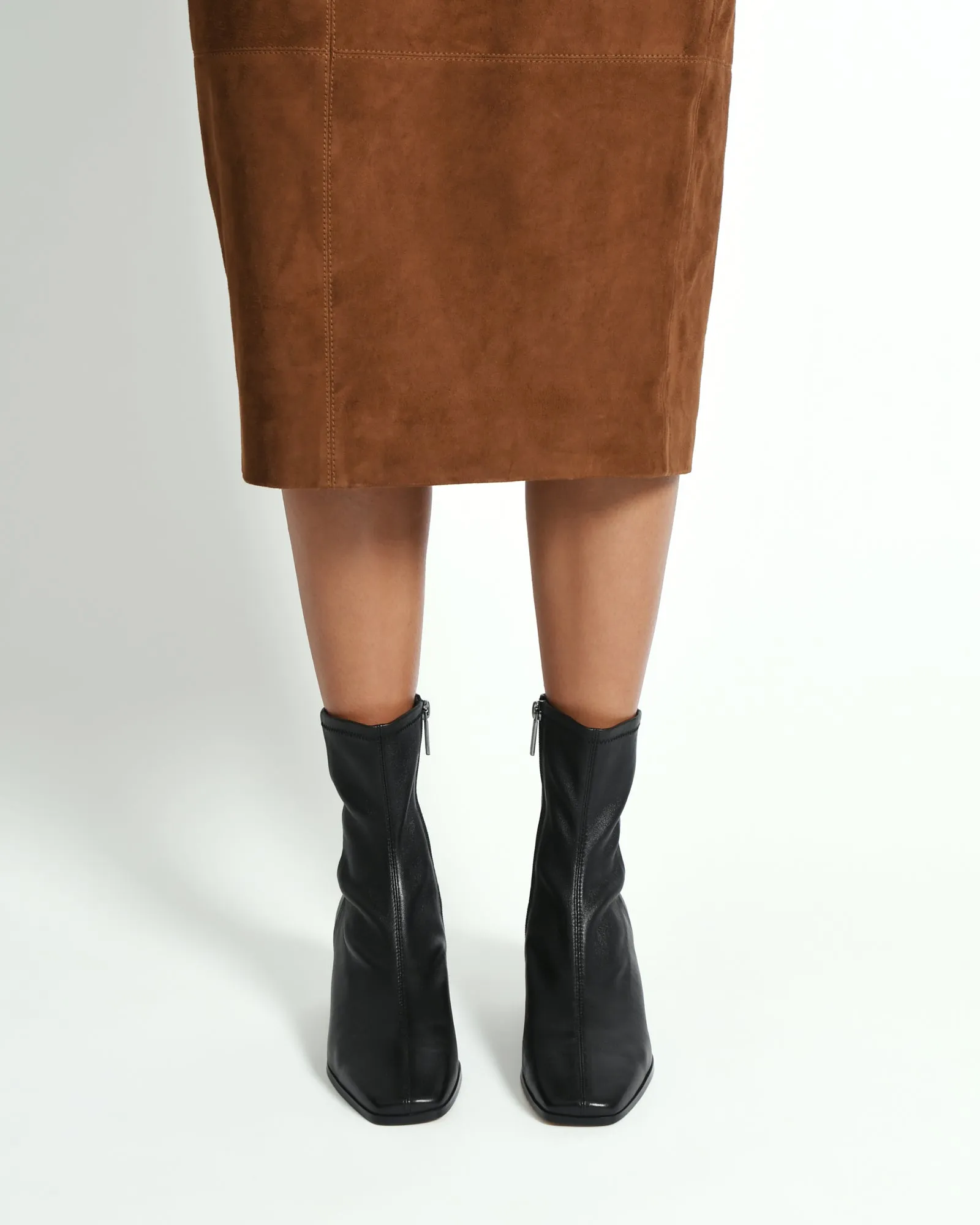 QUINCE MID ANKLE BOOTS BLACK LEATHER