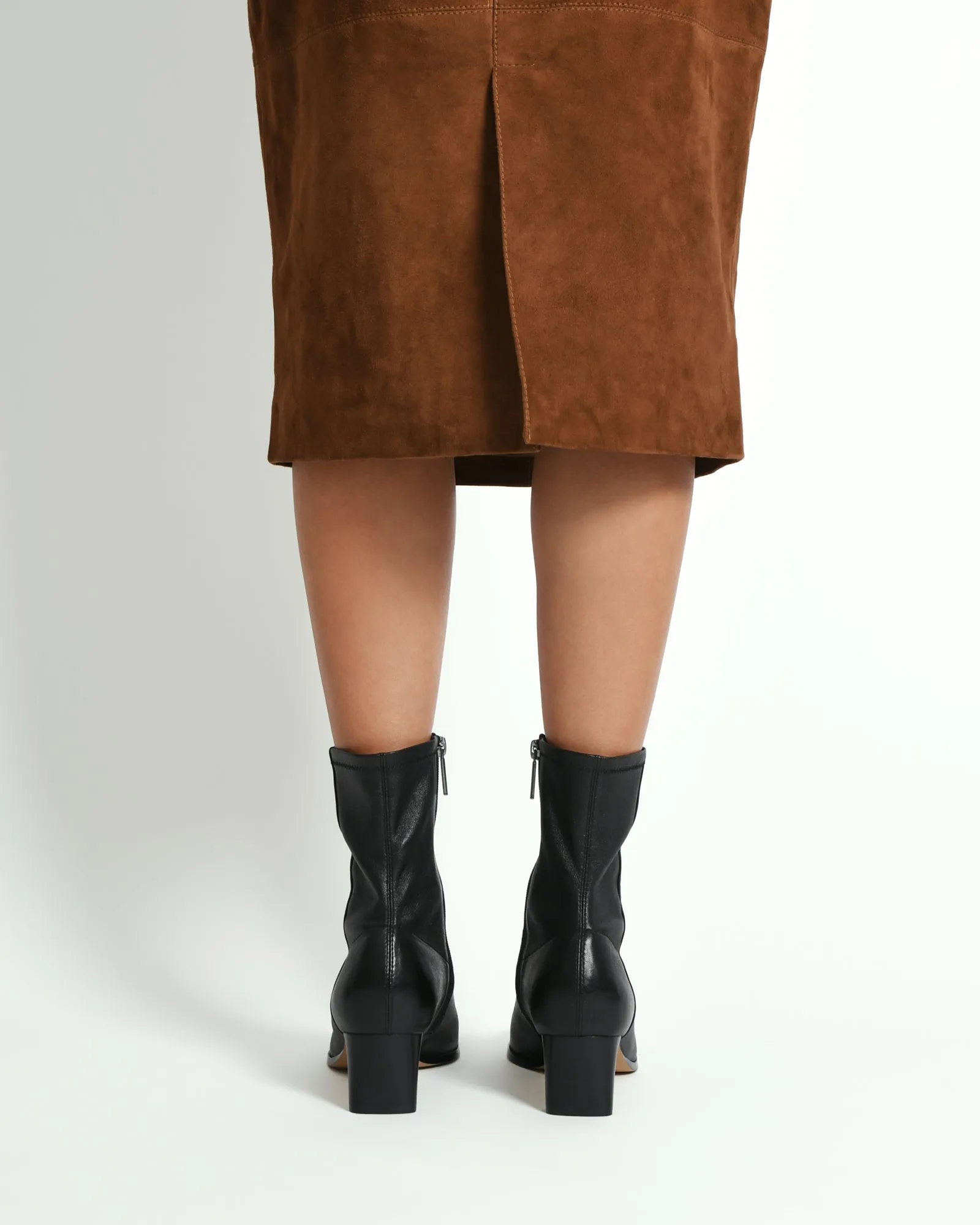 QUINCE MID ANKLE BOOTS BLACK LEATHER