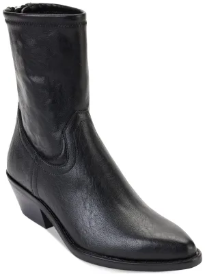 Raelani Womens Faux Leather Pointed Toe Ankle Boots