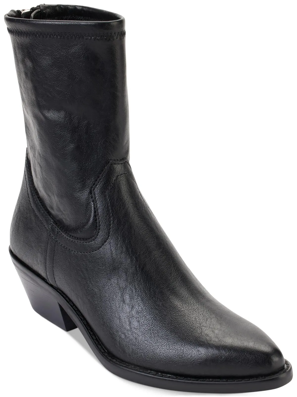 Raelani Womens Faux Leather Pointed Toe Ankle Boots