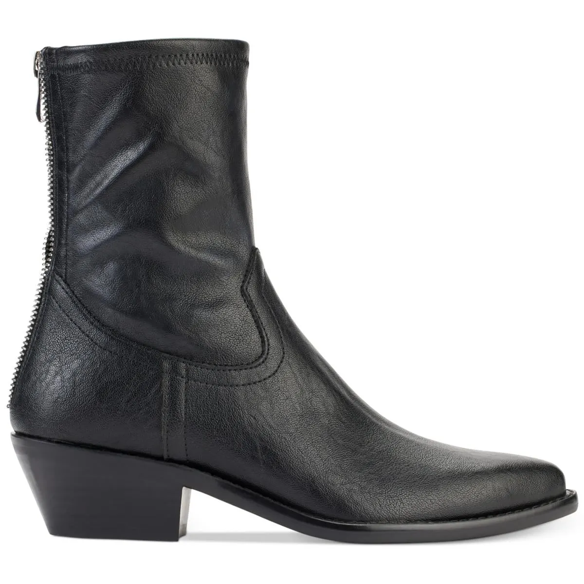 Raelani Womens Faux Leather Pointed Toe Ankle Boots