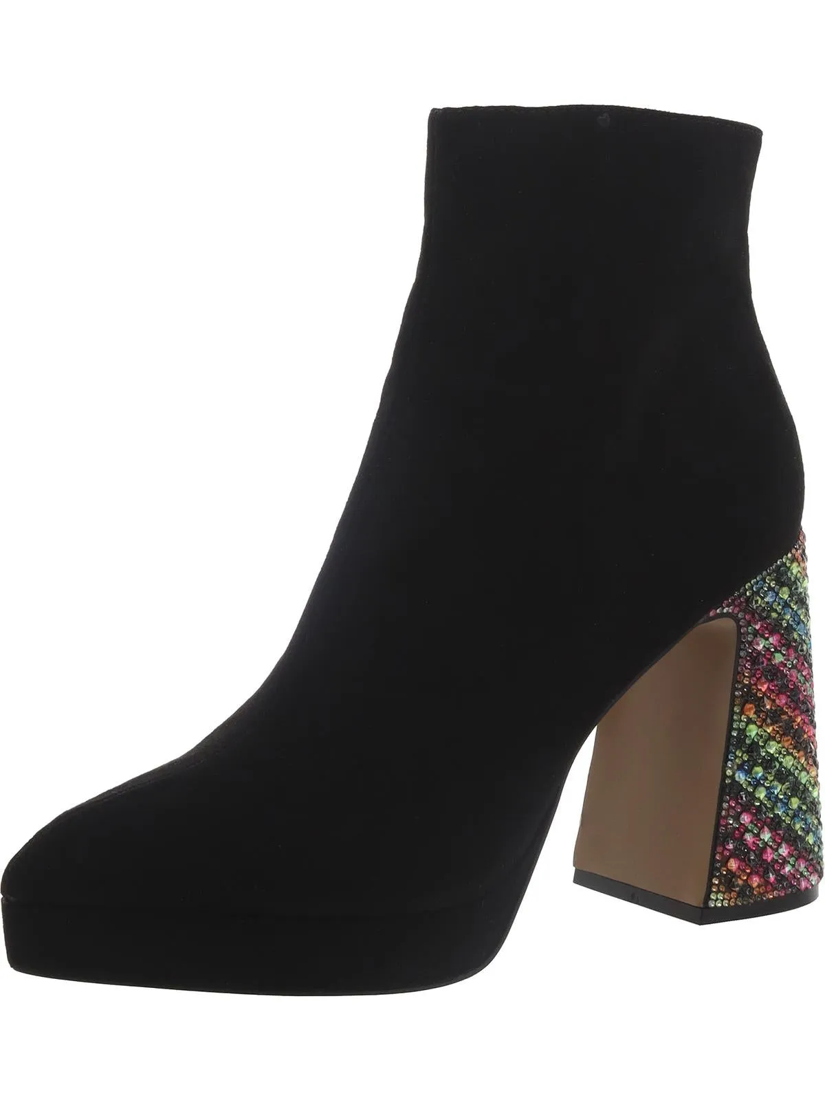 Raylan Womens Tweed Metallic Ankle Boots