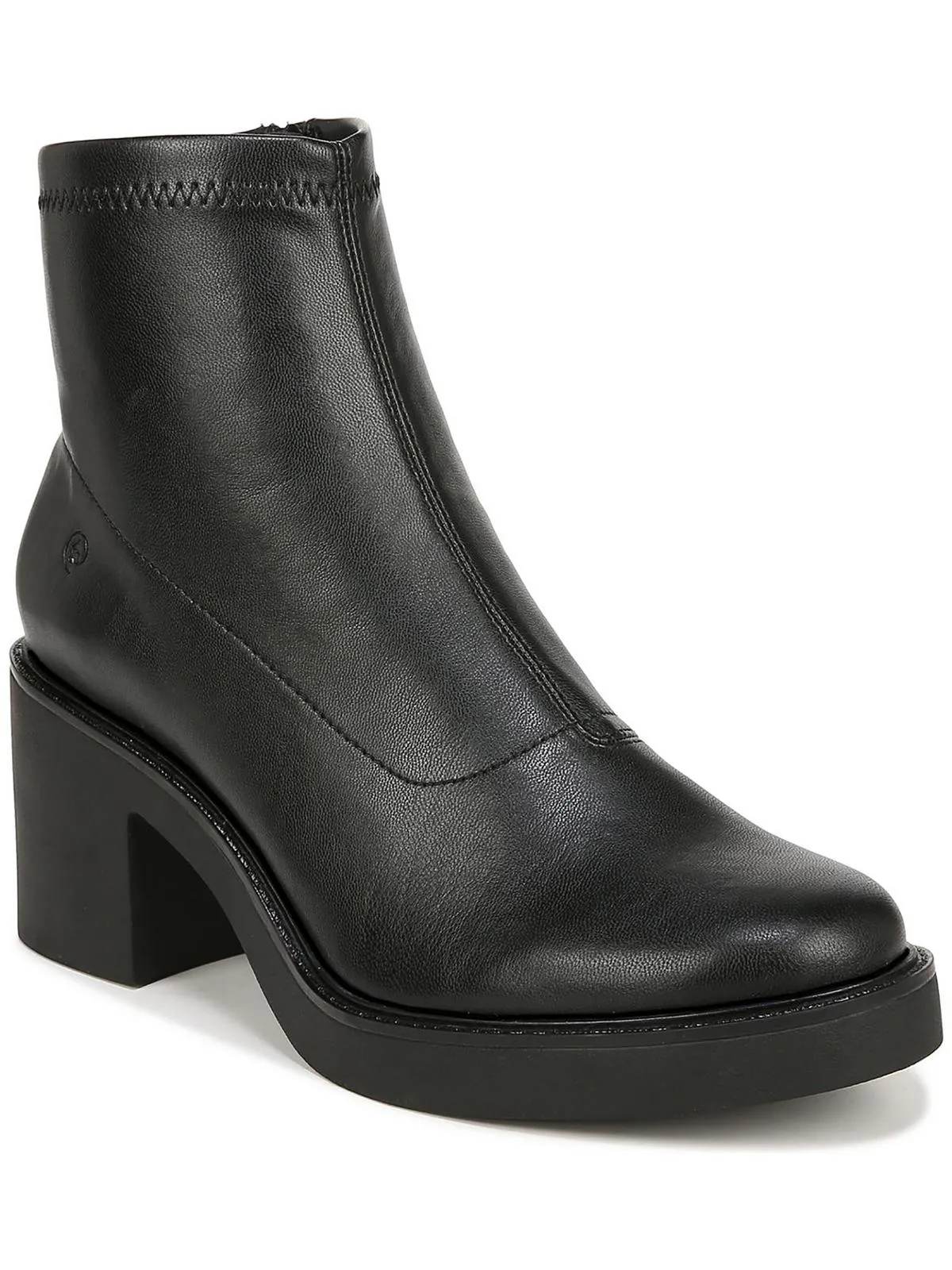 Remix Womens Faux Leather Zipper Ankle Boots