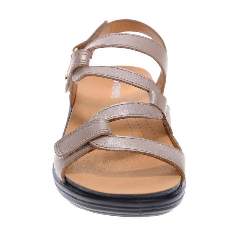 REVERE EMERALD 3 STRAP LEATHER SANDAL - FINAL SALE!