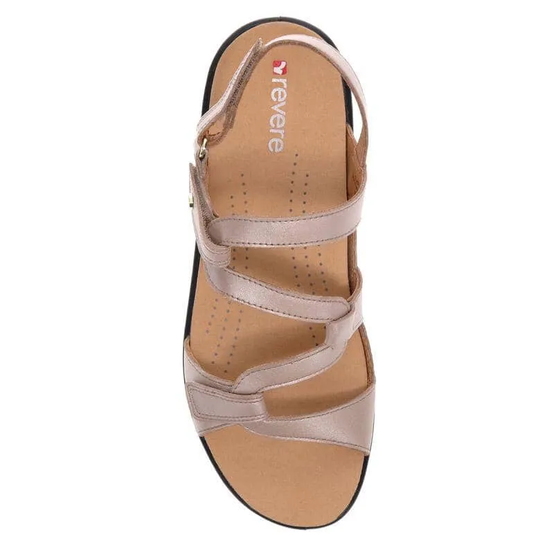 REVERE EMERALD 3 STRAP LEATHER SANDAL - FINAL SALE!